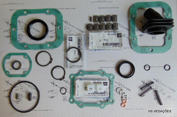 Imagem de ZF 1307298803 - JG. REPARO COMPLETO CX.ZF S5-42 MBB - RCM 803